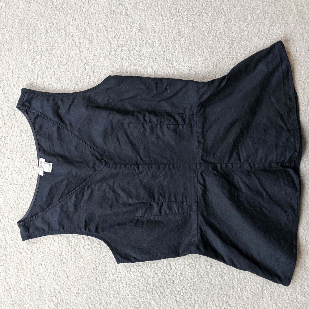 Linen blend peplum blouse